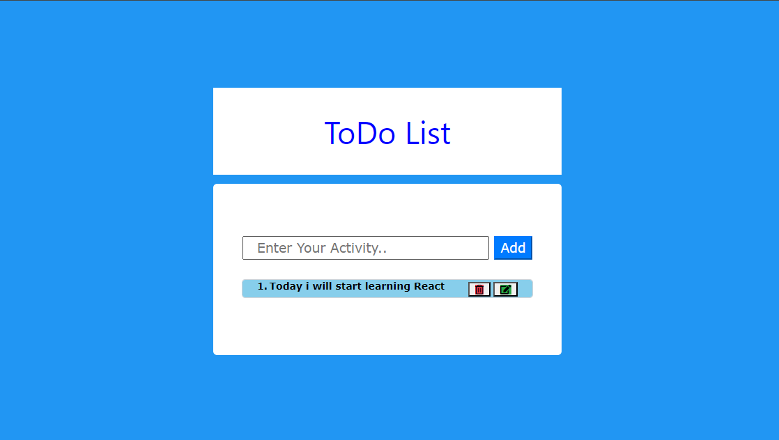 To Do List